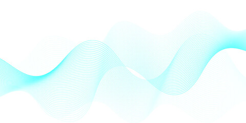 Abstract blue flowing wave lines background. Modern glowing moving lines design. Modern blue moving lines design element. Futuristic technology concept. Vector illustration. 