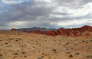 Landscape with Fire Canyon - Valley of Fire State Park, Nevada