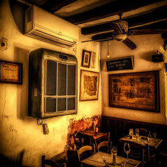 decorated and air-conditioned