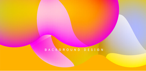 Spheres and circles abstract background, trendy colorful design. Vector Illustration For Wallpaper, Banner, Background, Card, Book Illustration, landing page