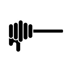 Fototapeta premium Dripping Honey Icon color editable