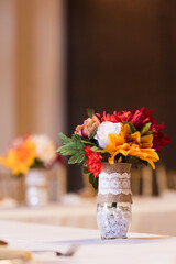 wedding table arrangement