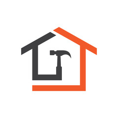 House repair logo images illustration