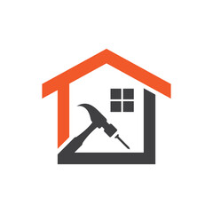 House repair logo images illustration
