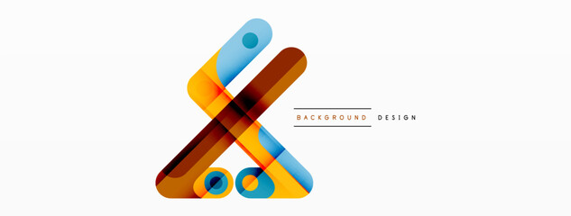 Lines geometric creative abstract background. Bright color line composition for wallpaper, banner, background or landing