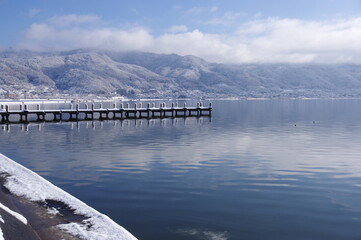 湖の桟橋　K3CP7901