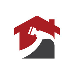 House repair logo images illustration
