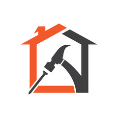 House repair logo images illustration