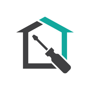 House repair logo images illustration