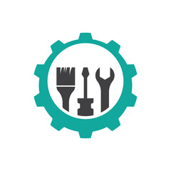 House repair logo images illustration