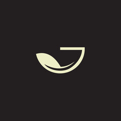 Plant natural concept logo vector element in simple and modern luxury style.