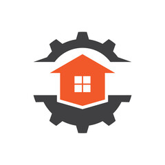 House repair logo images illustration
