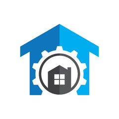 House repair logo images illustration