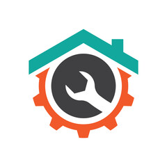 House repair logo images illustration