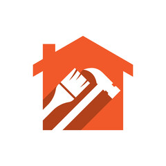 House repair logo images illustration