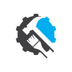 House repair logo images illustration