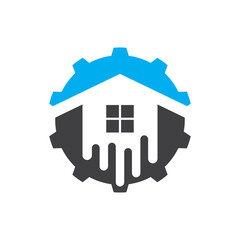 House repair logo images illustration
