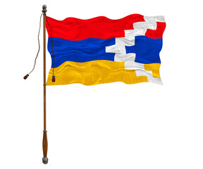 National flag  of Artsakh. Background  with flag  of Artsakh