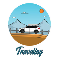 Traveling design vector. Traveling creative design inspiration