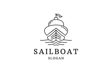 Sailboat Marine Company Brand Logo Template