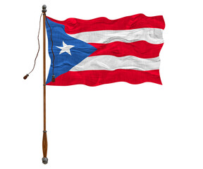 National flag of Puerto-Rico. Background  with flag of Puerto-Rico.