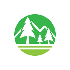 Pine tree logo images illustration