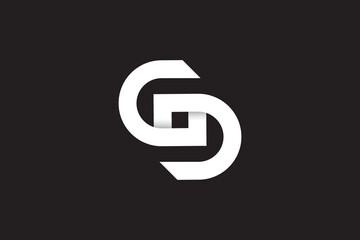 Unique Logo letter S or GD Monogram