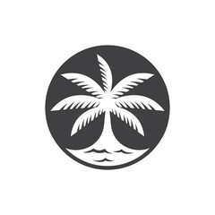 Fototapeta na wymiar Palm tree logo images
