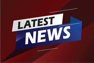 Latest news word concept vector illustration with blue lines modern futuristic 3d style for landing page template ui web mobile app poster banner flyer background gift card coupon label wallpaper