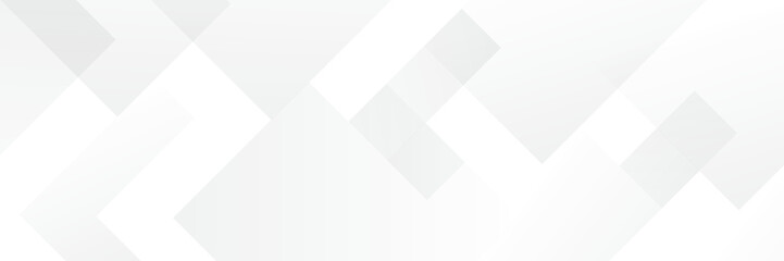 Fototapeta premium Abstract white Geometric banner design background.