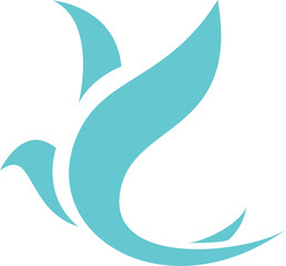 Beautiful logo icon abstract flying bird,Stylized image of Bird logo template