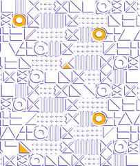 A geometric design is seen on a transparent background in a png file.