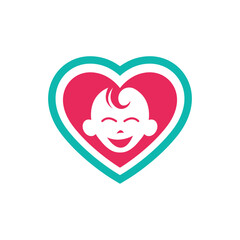 Baby logo images illustration