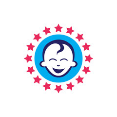 Baby logo images illustration