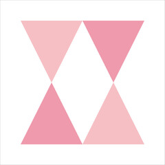Pink Flat Mosaic Geometric