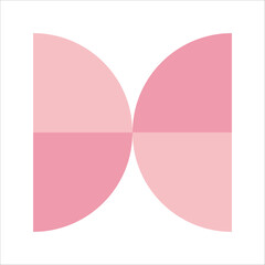 Pink Flat Mosaic Geometric