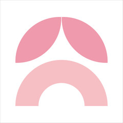 Pink Flat Mosaic Geometric