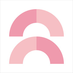 Pink Flat Mosaic Geometric