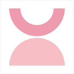 Pink Flat Mosaic Geometric