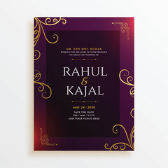 indian wedding printable invitation card templates for the big day event