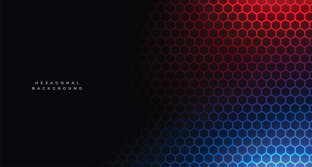 hexagonal grid texture background with light effect