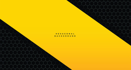 black and yellow honeycomb cell texture background for game backdrop © starlineart
