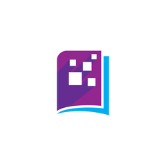 Digital book logo images illustration