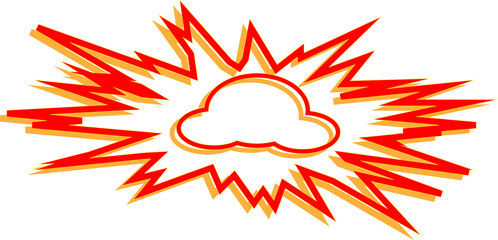 Speech bubble comic book effect bright star sticker dialogue promotion illustration