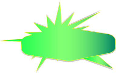 Speech bubble comic book effect bright star sticker dialogue promotion illustration