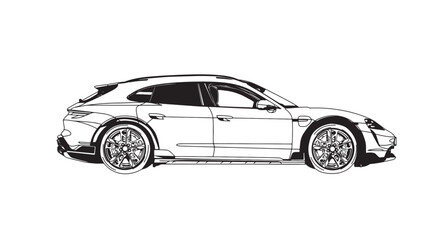 car isolated on white