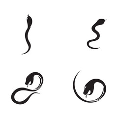 Set Snake icon logo illustration