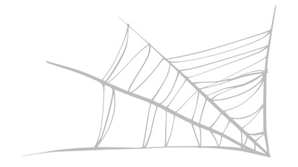 Spider webs element horror and sticker art