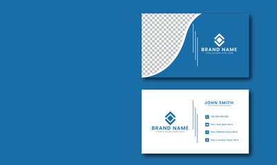 clean professional business card layout 