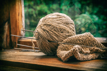 Balls of knitting threads. Knitting - 570492277